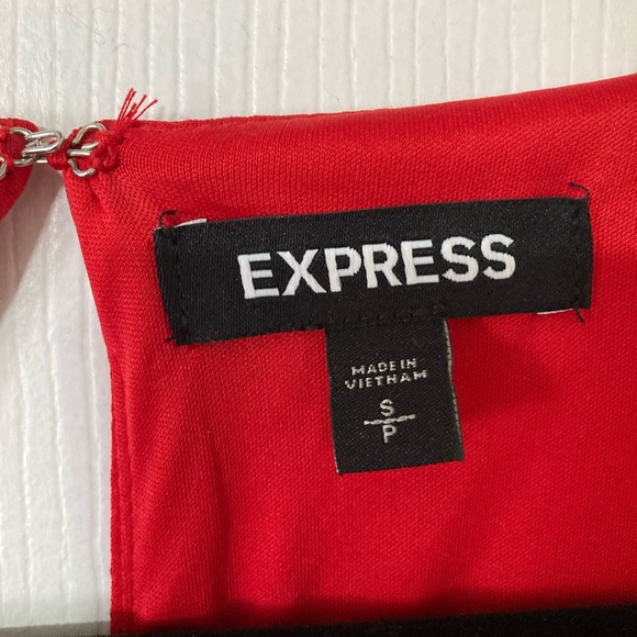 Express Red Dress S - Picture 4 of 4